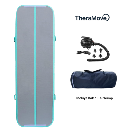 Air Track TheraMove 4m Celeste y Gris
