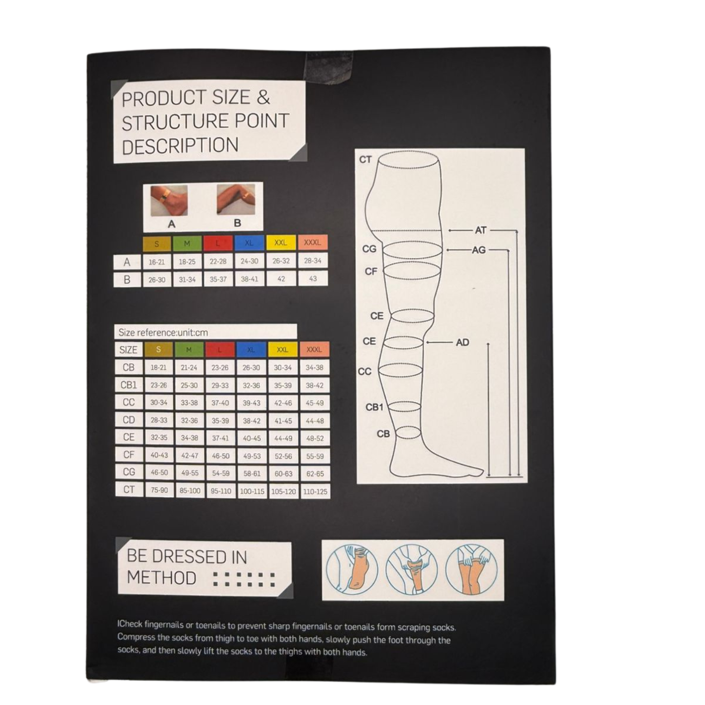 Medias de Compresión Médica TheraMove Hasta el Muslo Talla M