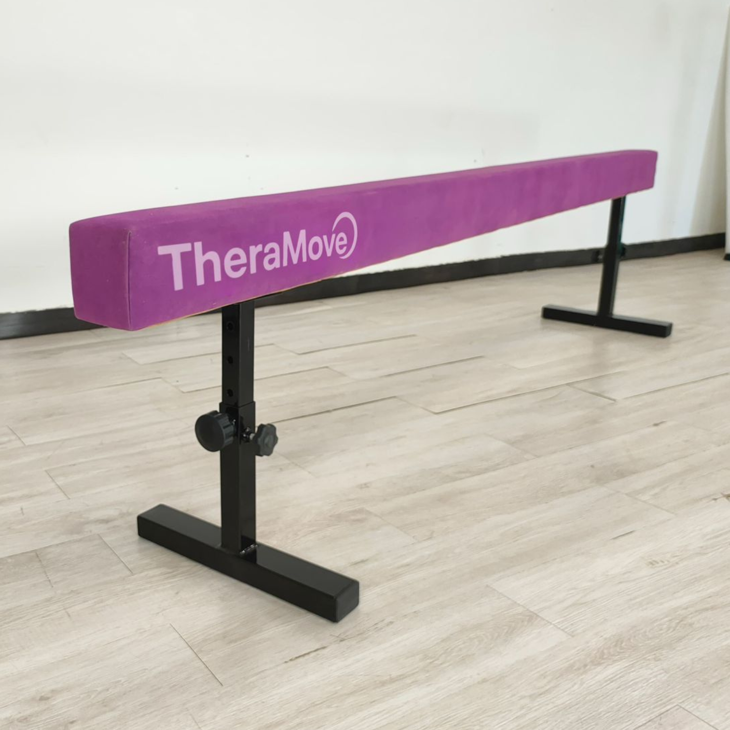 Viga de Gimnasia Ajustable 3 m Altura Regulable Morado