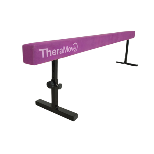Viga de Gimnasia Ajustable 3 m Altura Regulable Morado