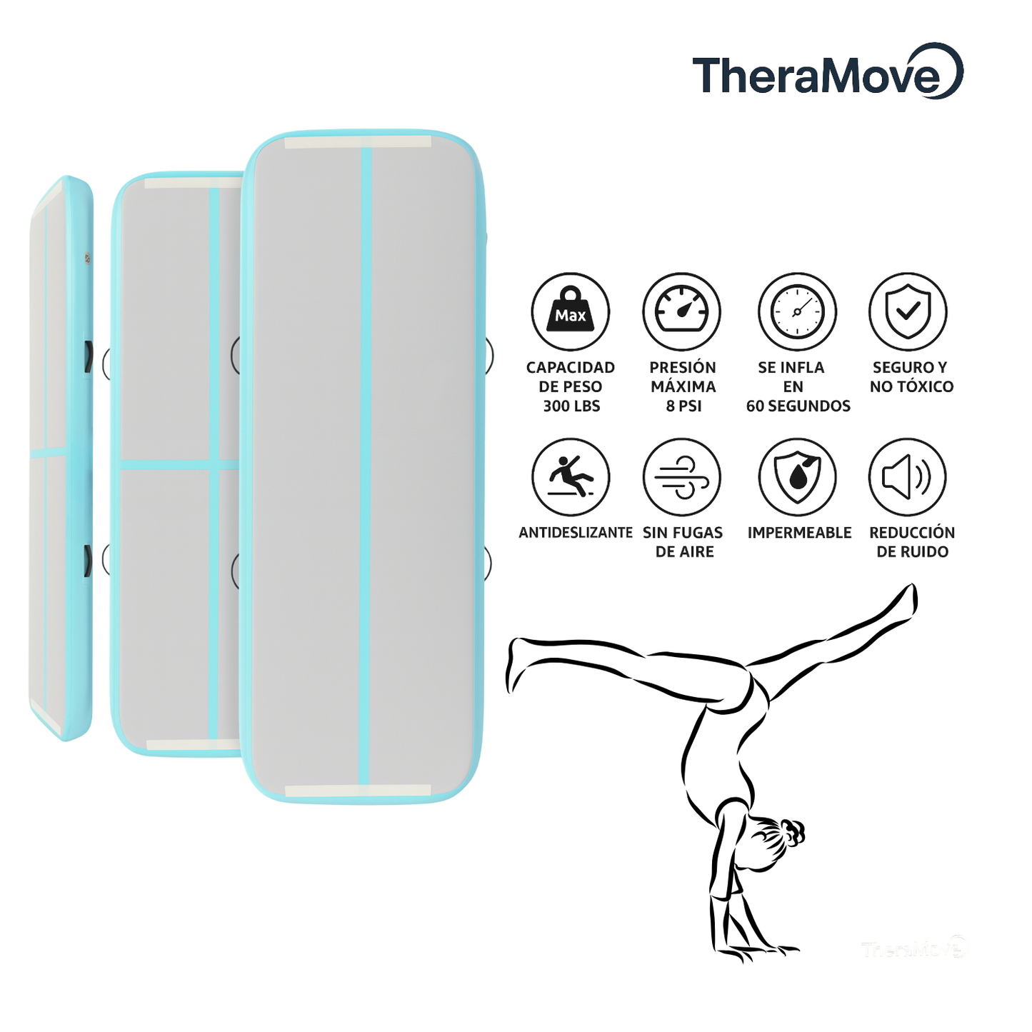 Combo Calipso Power Plegable -  Barra Plegable + Airtrack 4M + Viga Plagable