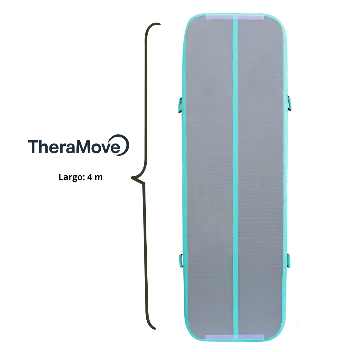 Air Track 4m x 10 cm de espesor -  Celeste