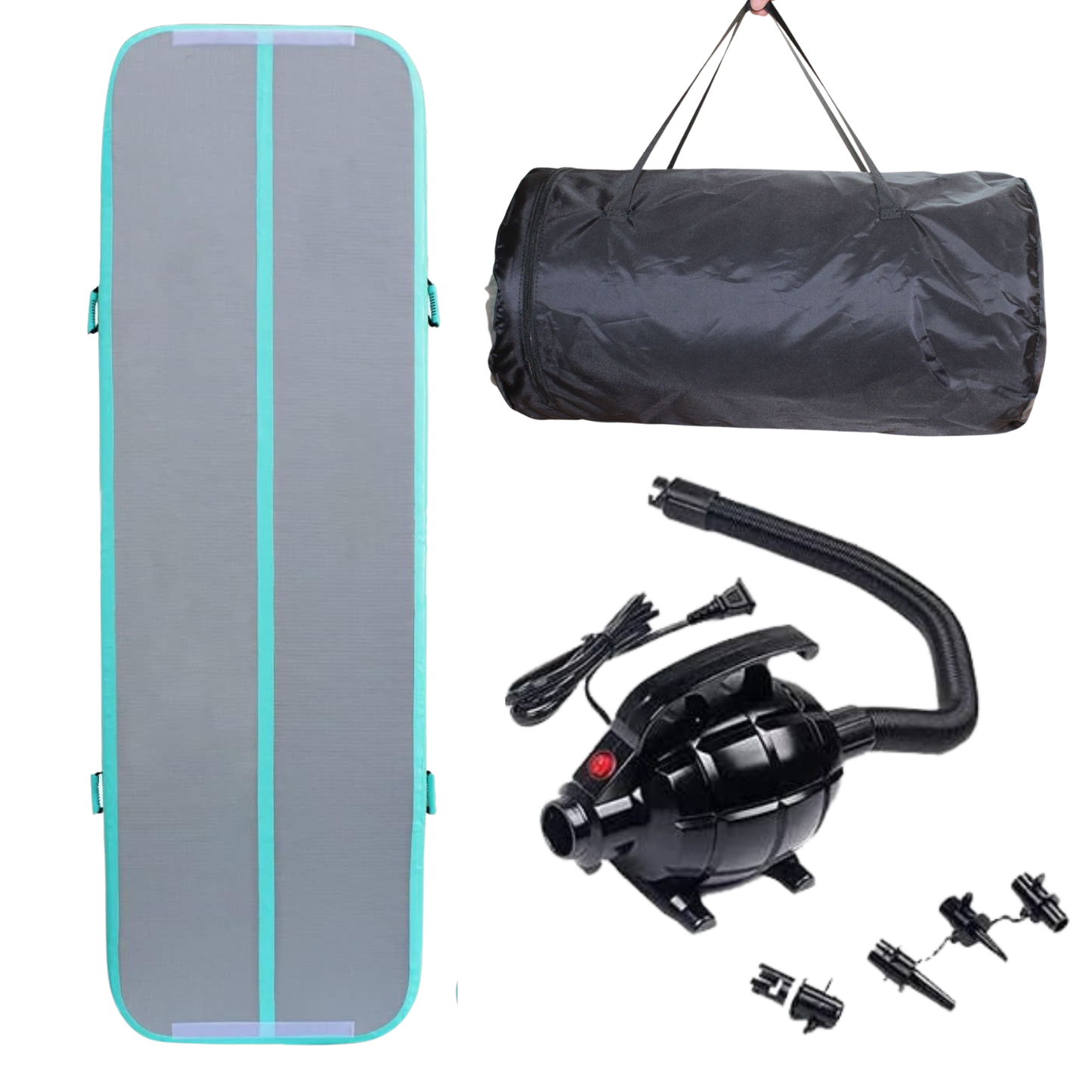 Air Track TheraMove 3m Celeste y Gris 10cm espesor