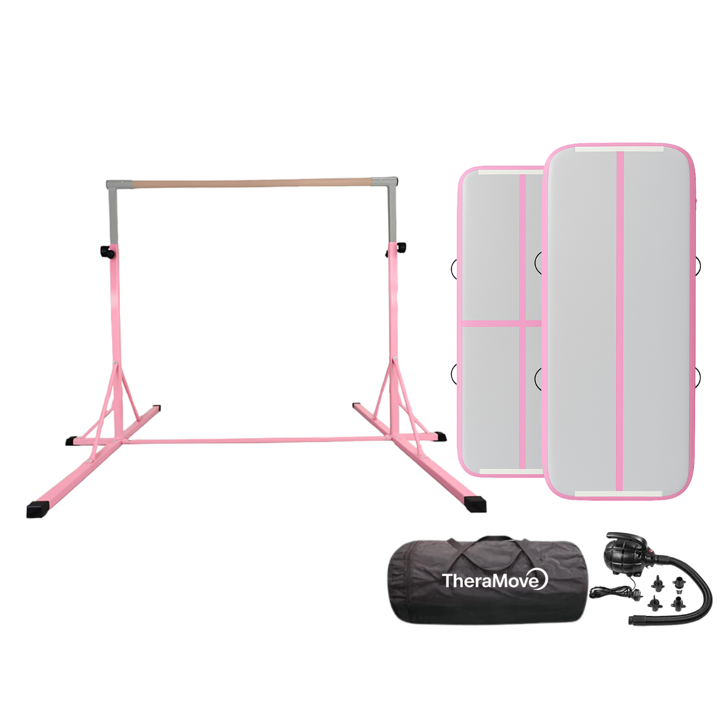 Pack Rosa Dual 3M - Entrenamiento Barra Ajustable + Air Track 3M