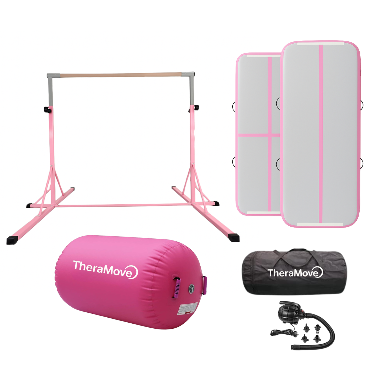 Combo Rosa Power 3M - Barra+ Air Track 3M+ Air Roll