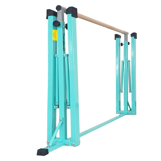 Barra de Gimnasia 110 a 180cm Ajustable Plegable - Celeste